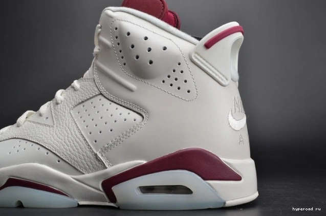 Retro Jordan 384664-116 Maroon white Air 6 0619